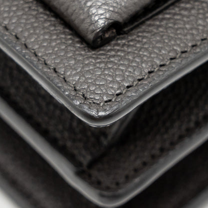 Saint Laurent/YSL Medium Sunset Bag Calfskin Grey SHW