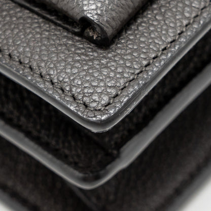 Saint Laurent/YSL Medium Sunset Bag Calfskin Grey SHW