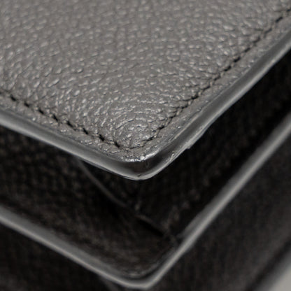 Saint Laurent/YSL Medium Sunset Bag Calfskin Grey SHW