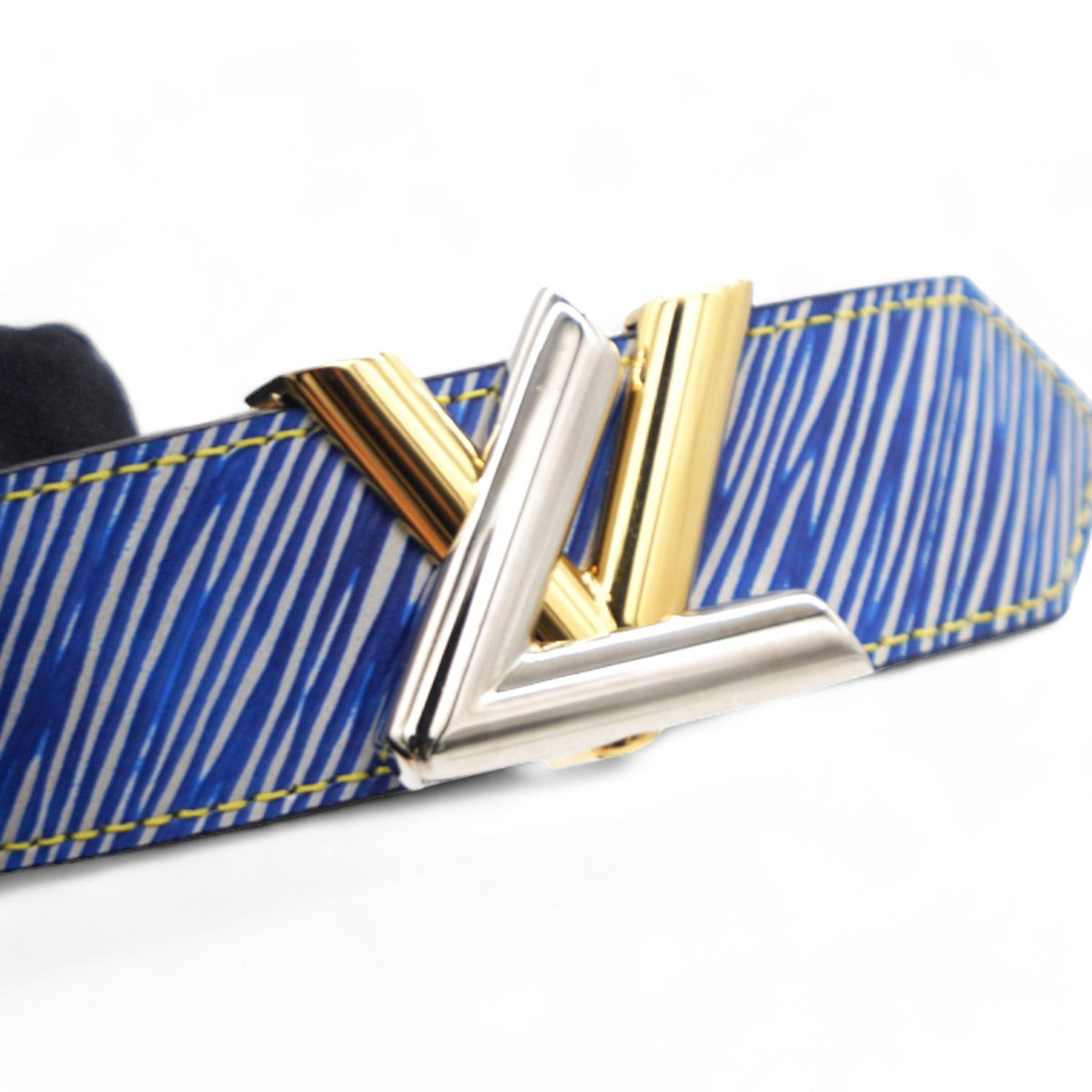 Louis-vuitton Epi Twist It Cuff 19 Denim Light