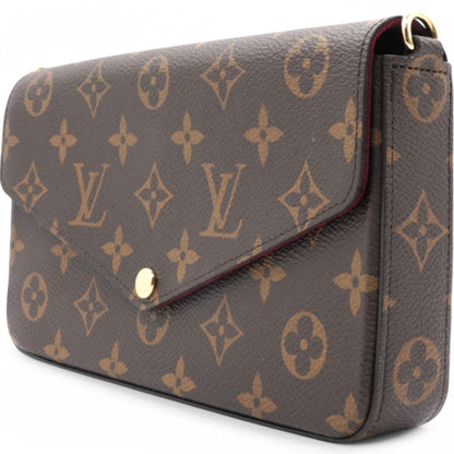 Louis-vuitton Monogram Pochette Felicie Chain Wallet