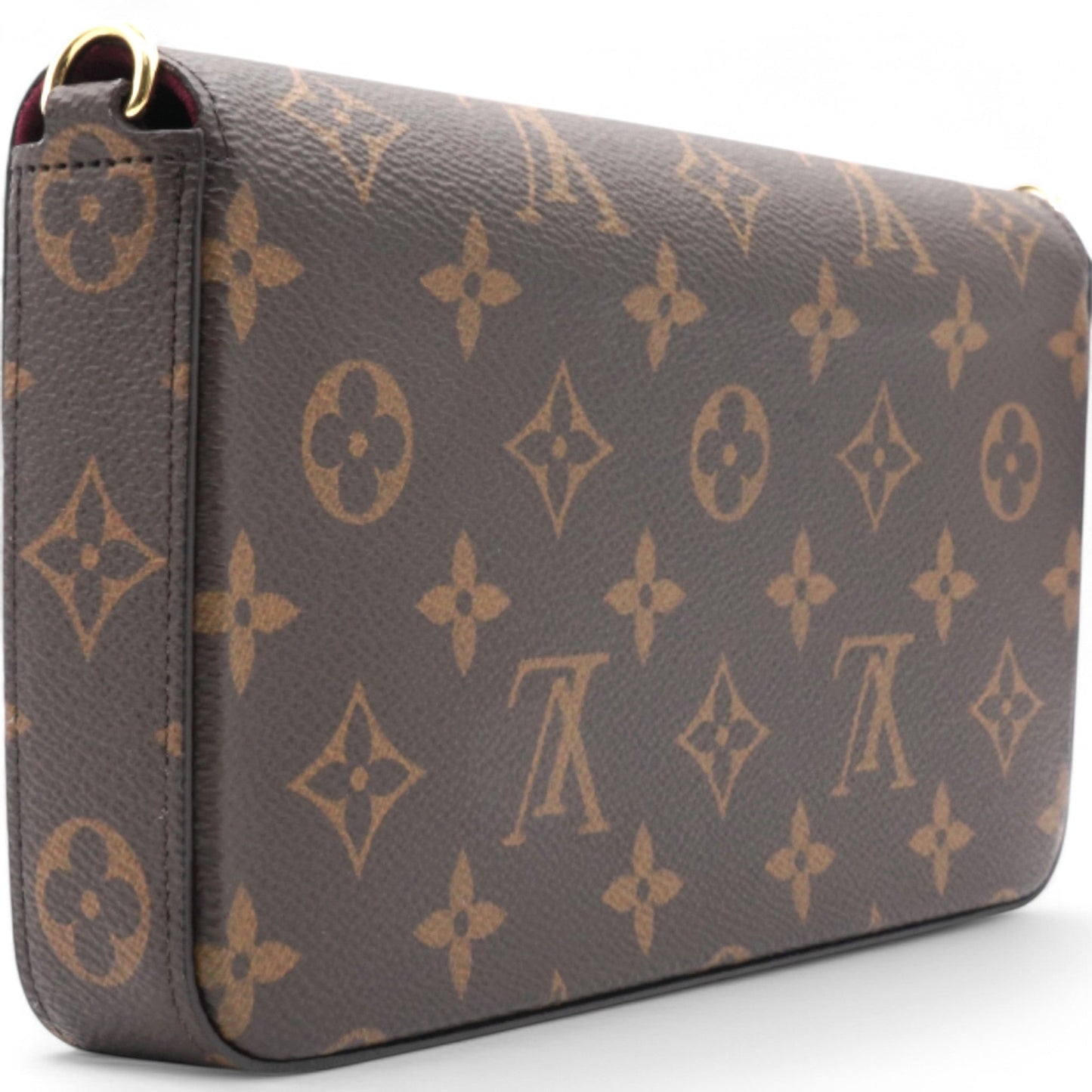 Louis-vuitton Monogram Pochette Felicie Chain Wallet