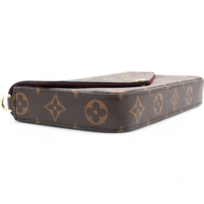 Louis-vuitton Monogram Pochette Felicie Chain Wallet