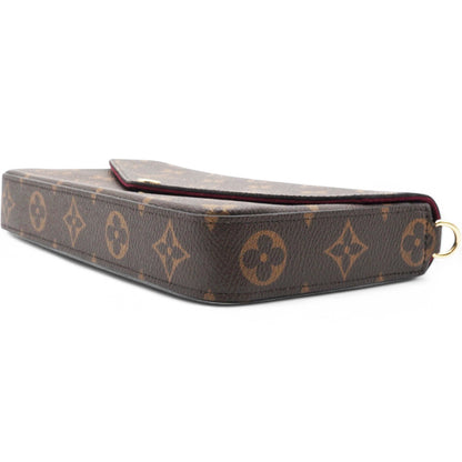 Louis-vuitton Monogram Pochette Felicie Chain Wallet