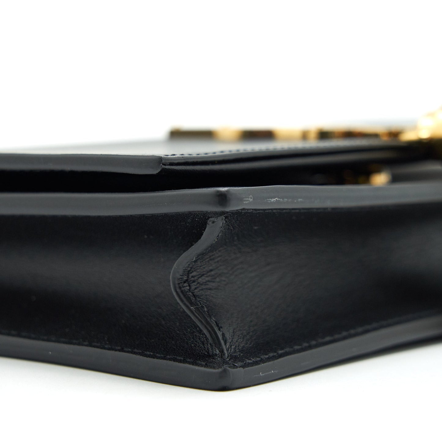Saint Lauren  Kate wallet on chain with Tassel black GHW