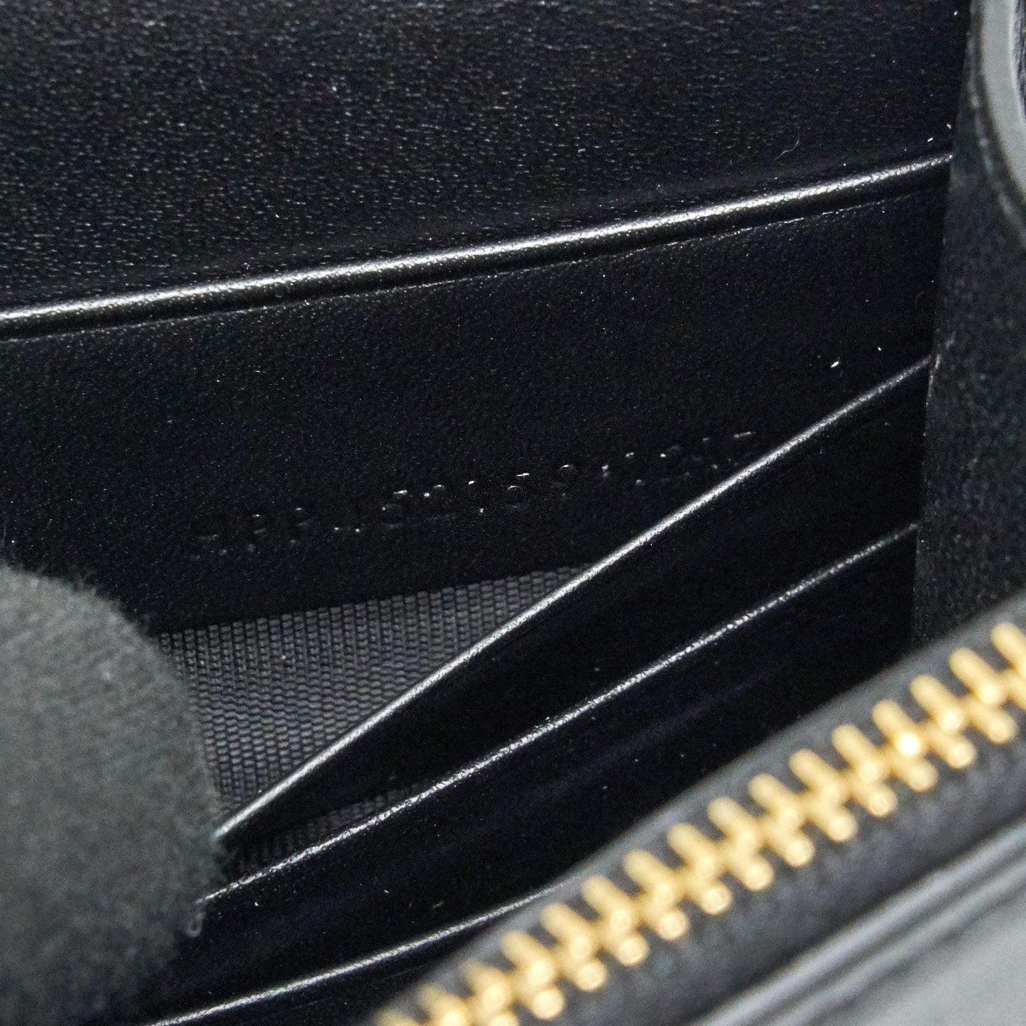 Saint Lauren  Kate wallet on chain with Tassel black GHW