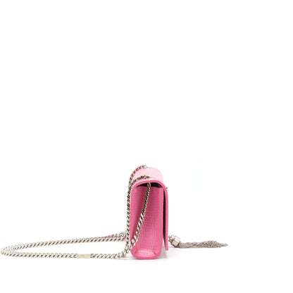 Saint Laurent / YSL Mini Kate Tassel Embossed Calfskin Pink SHW