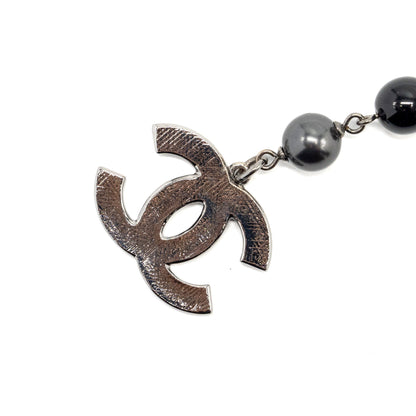 Chanel CC Logo Drop Bracelet Multicolour Black/Ruthenium Hardware