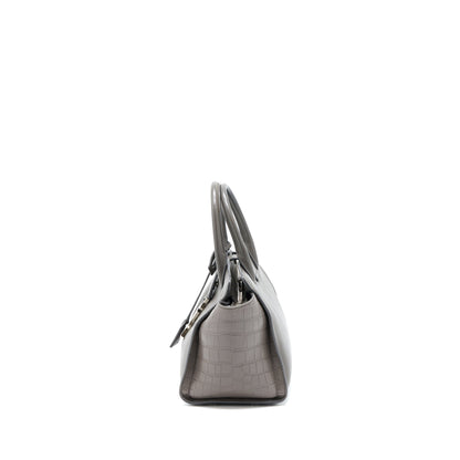 Saint Laurent Cabas Tote Bag Grey SHW