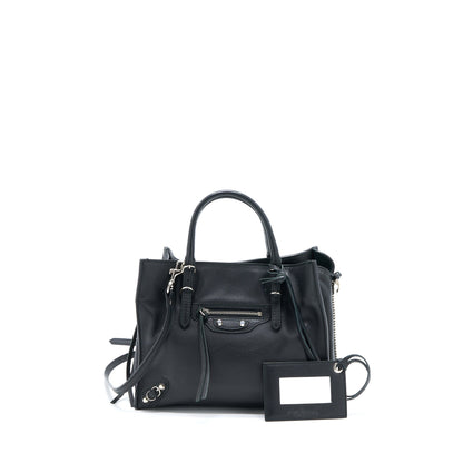 Balenciaga Papier Mini Tote Bag Black SHW