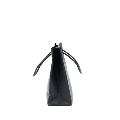 Balenciaga Top Handle Shopping Tote Bag Calfskin Black SHW