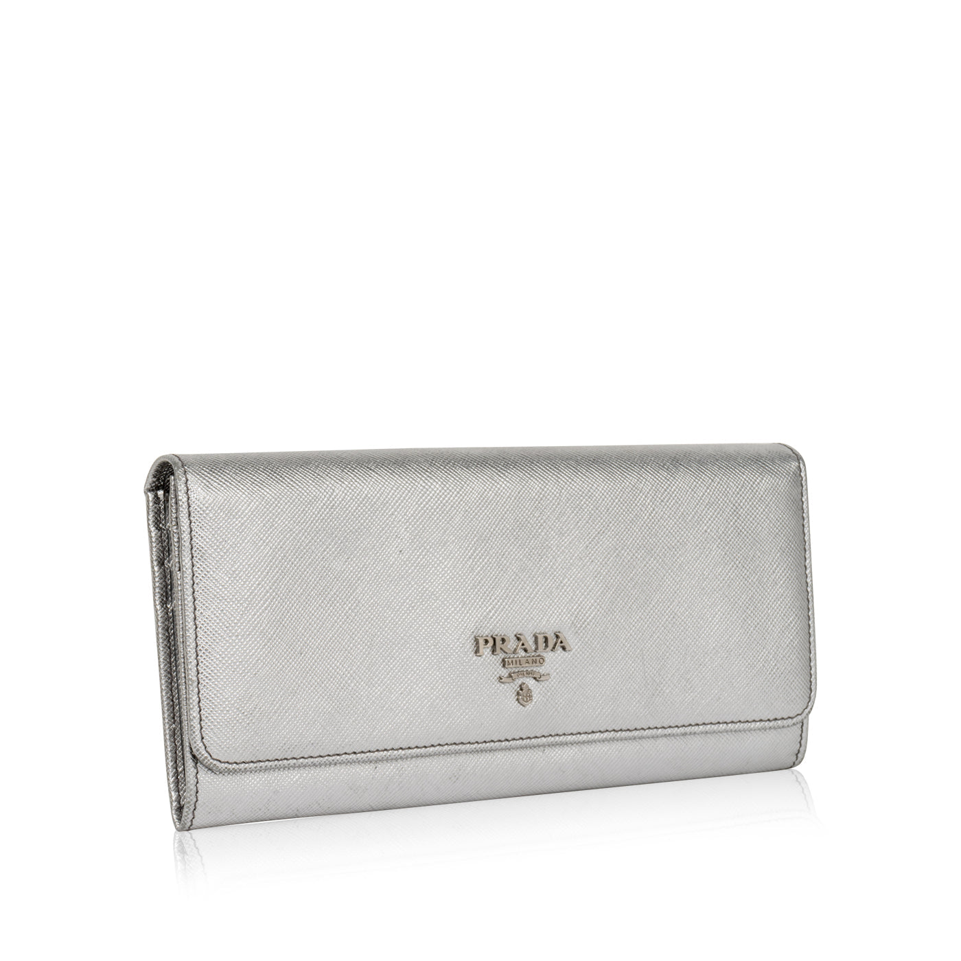 Metallic Saffiano Wallet