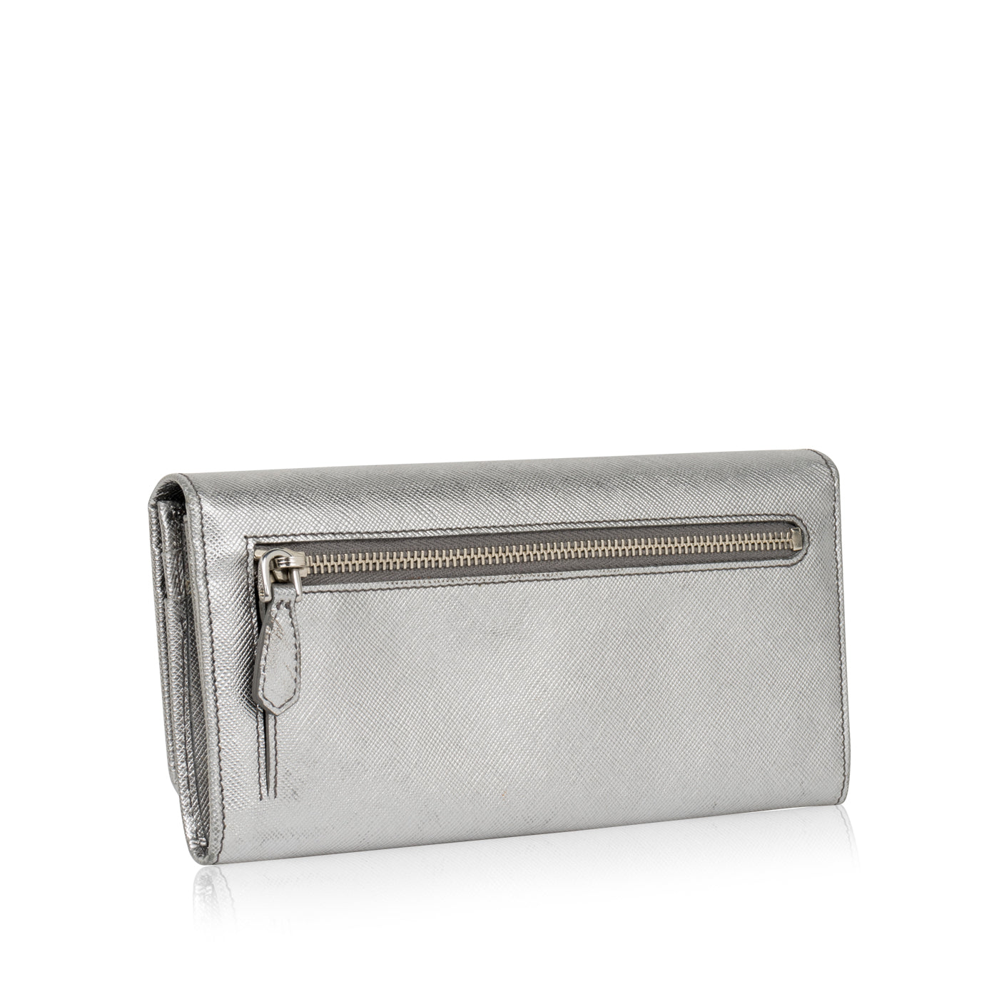 Metallic Saffiano Wallet