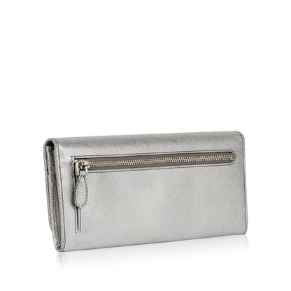 Metallic Saffiano Wallet
