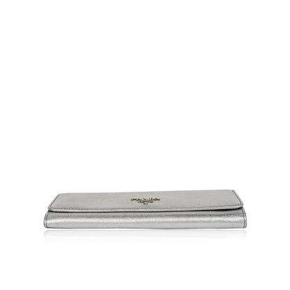 Metallic Saffiano Wallet