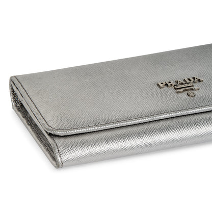 Metallic Saffiano Wallet