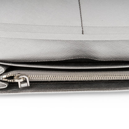 Metallic Saffiano Wallet