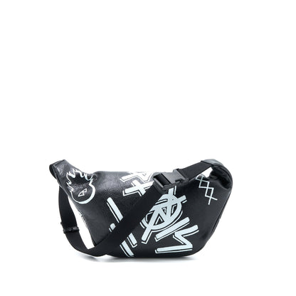 Balenciaga Graffiti Waist Bag Leather Black Ruthenium Hardware