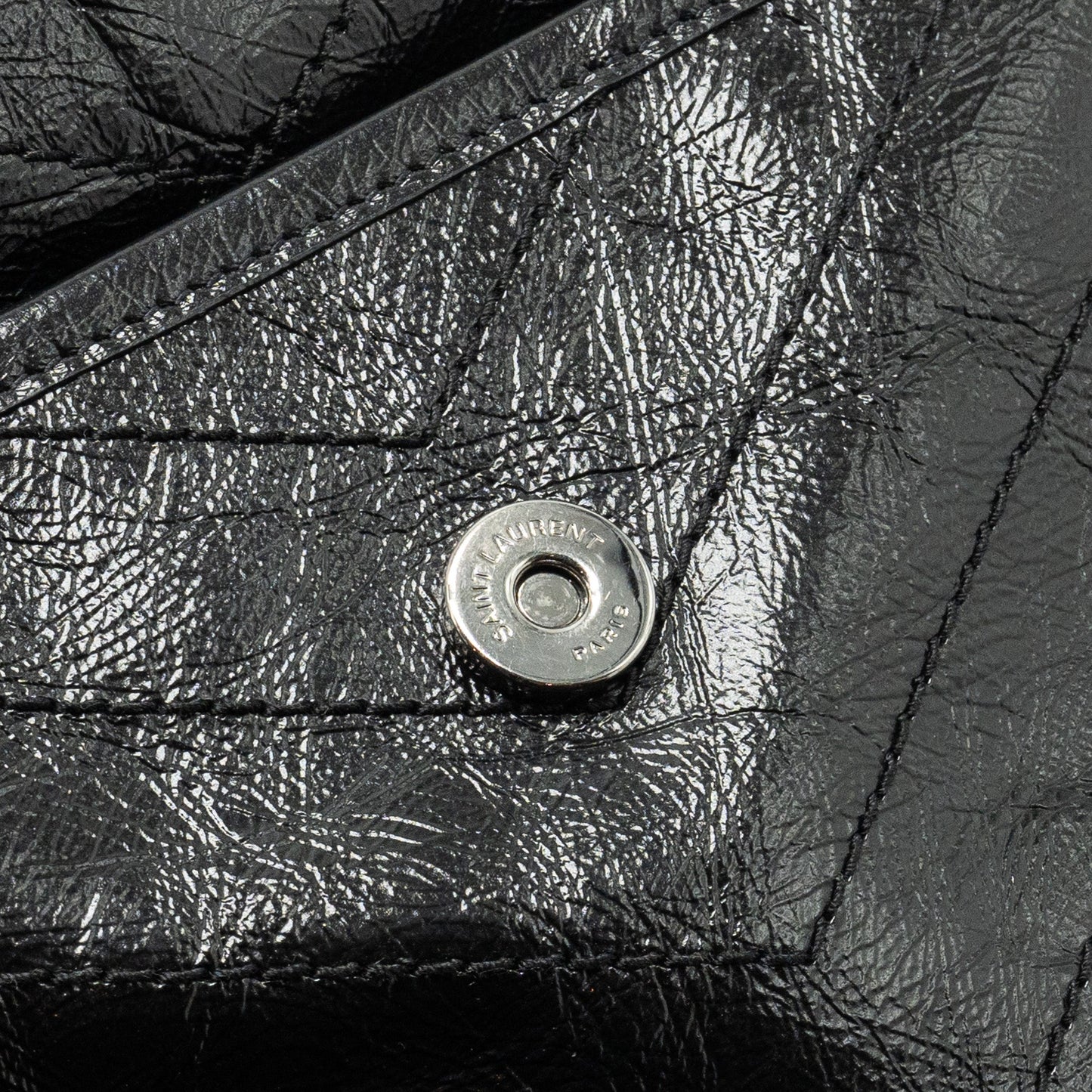 Saint Laurent/ YSL Medium Niki Calfskin Black SHW