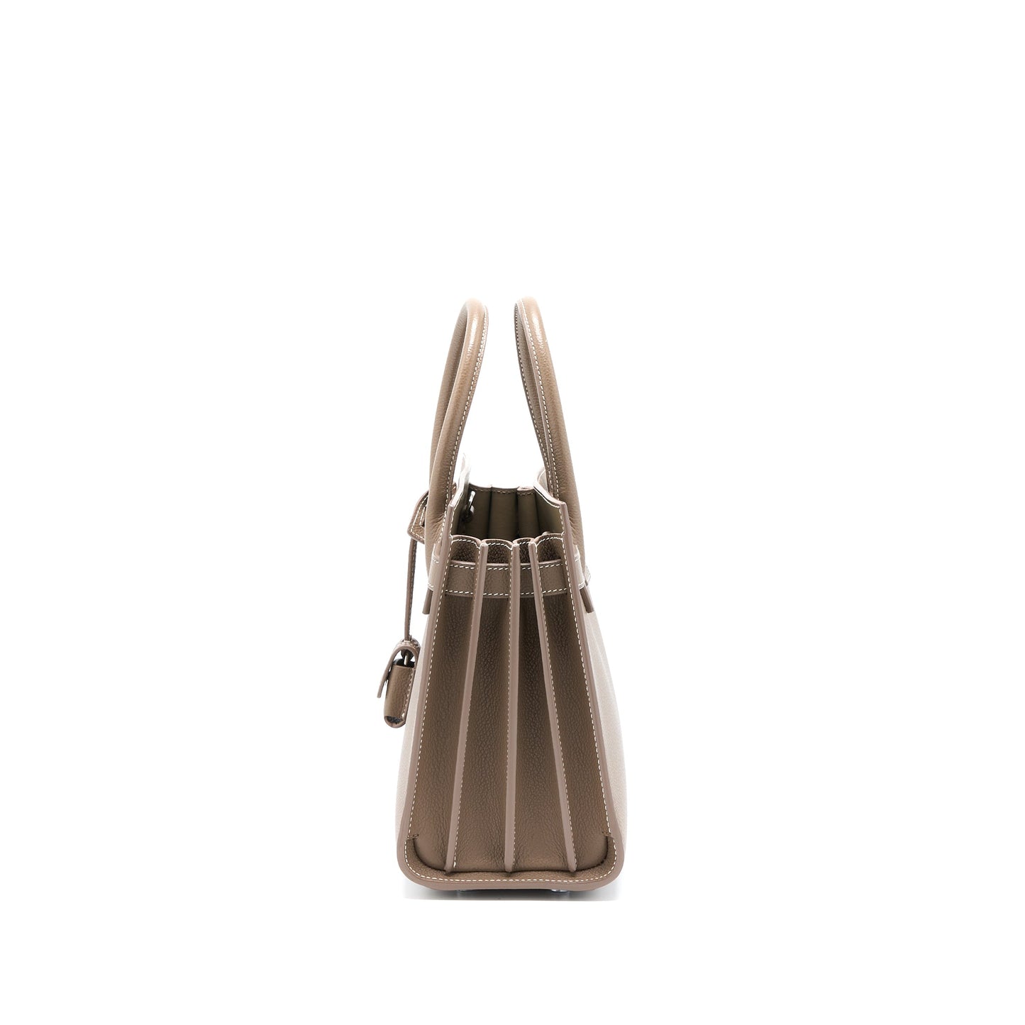 Saint Laurent Sac De Jour Calfskin Taupe SHW