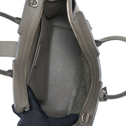 Saint Laurent Cabas Tote Bag Grey SHW