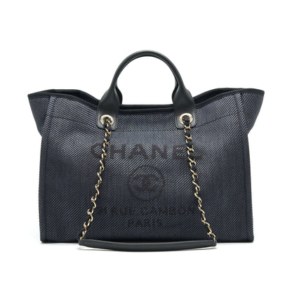 Chanel Medium Deauville Tote In Black GHW