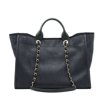 Chanel Medium Deauville Tote In Black GHW