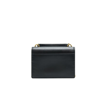Saint Laurrnt Sunset Chain Wallet Black GHW