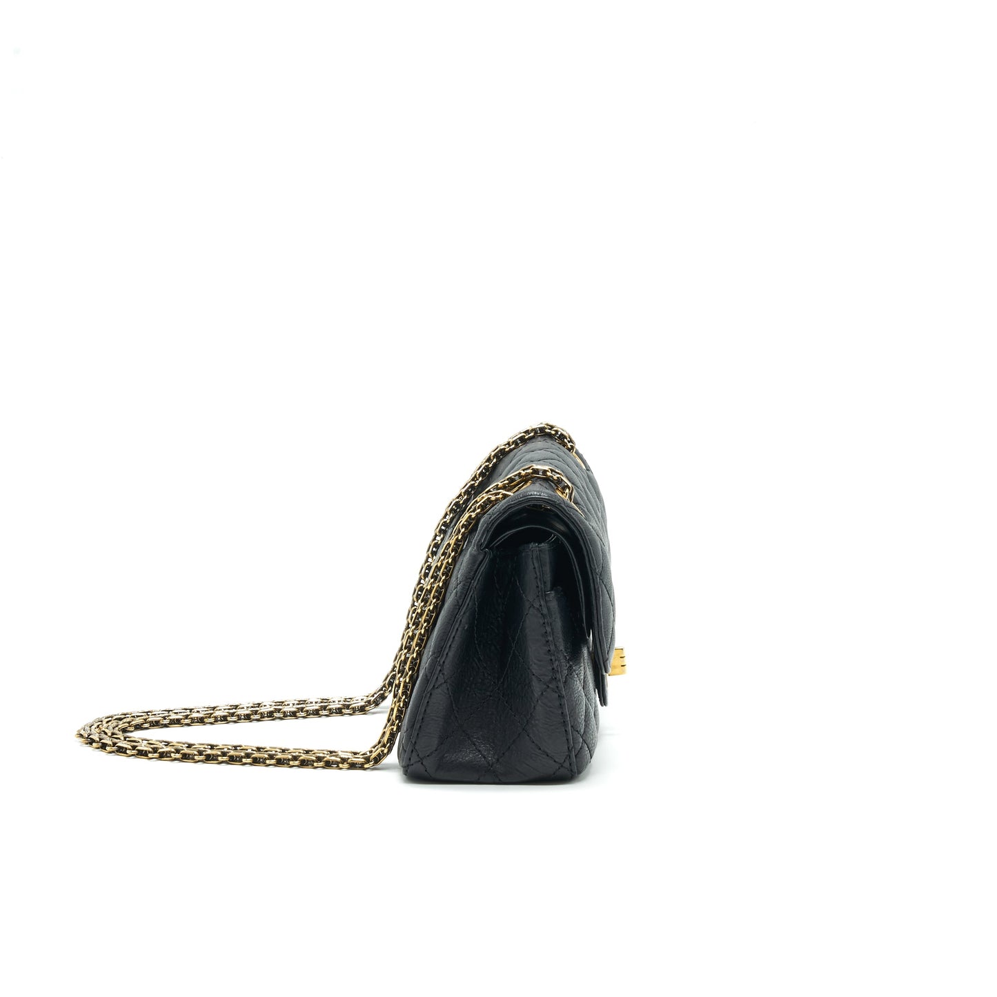 Chanel Small 2.55 Handbag Black GHW Serial 23