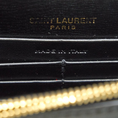 Saint Laurrnt Sunset Chain Wallet Black GHW