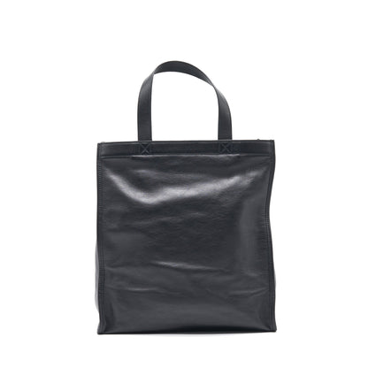 Balenciaga Kitten Print Leather Tote Bag