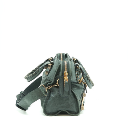 Balenciaga Tote Bag Dark Grey with Giant stud hardware