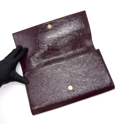 YSL Patent Leather Clutch