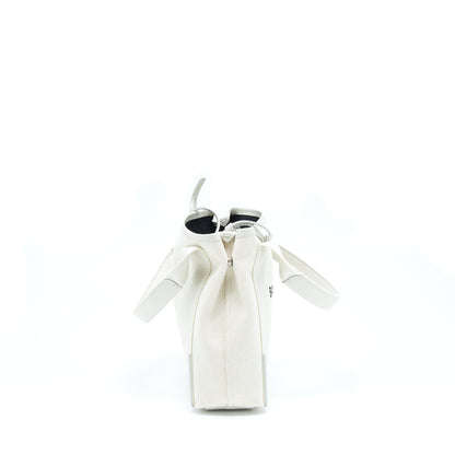 Balenciaga Cabas Fabric/Leather Off white SHW