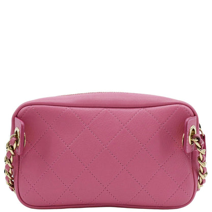 Chanel Casual Trip Leather Waist Bag Pink