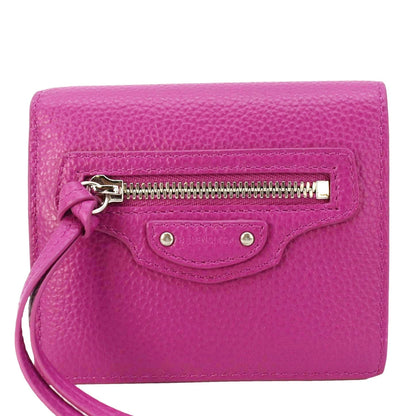 Balenciaga Neo Classic Mini Leather Wallet Pink
