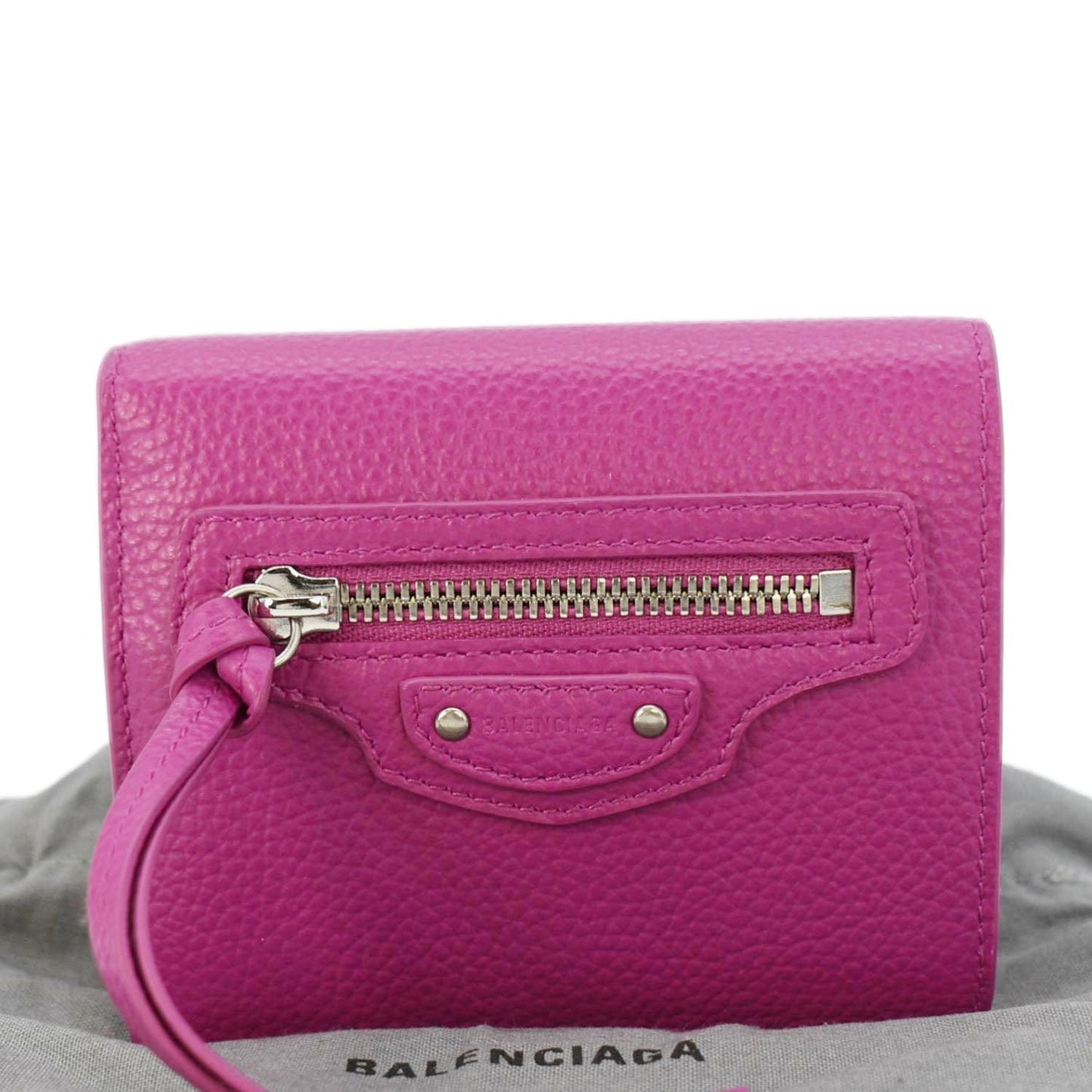 Balenciaga Neo Classic Mini Leather Wallet Pink