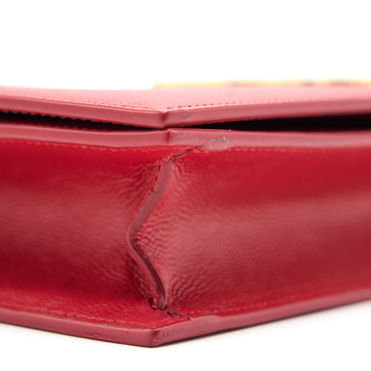 YSL Grained Calfskin Clutch