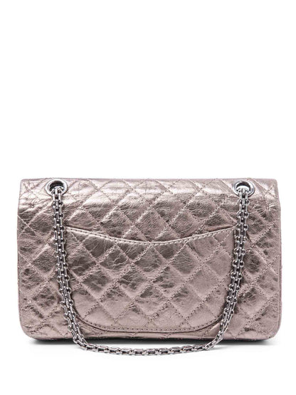Chanel . Leather Reissue Medium Double Flap Bag Taupe