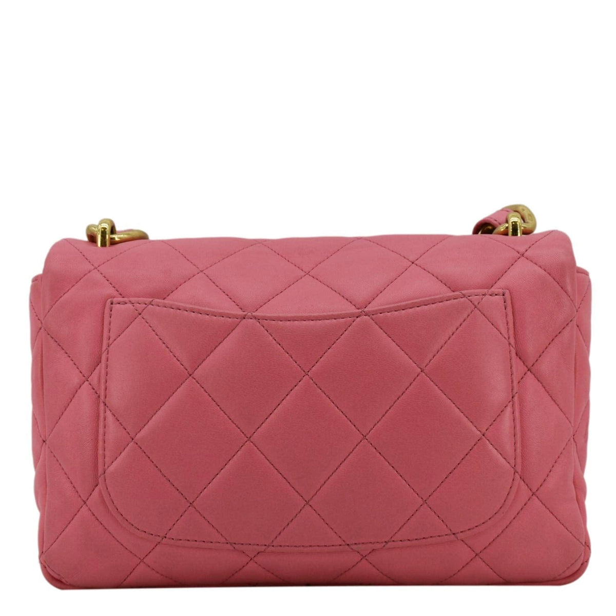 Chanel CC Funky Town Flap Large Lambskin Quilted Leather Shoulder Bag Pink