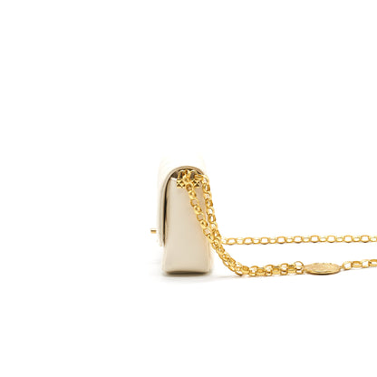 CHANEL SMALL FLAP BAG Lambskin Ecru