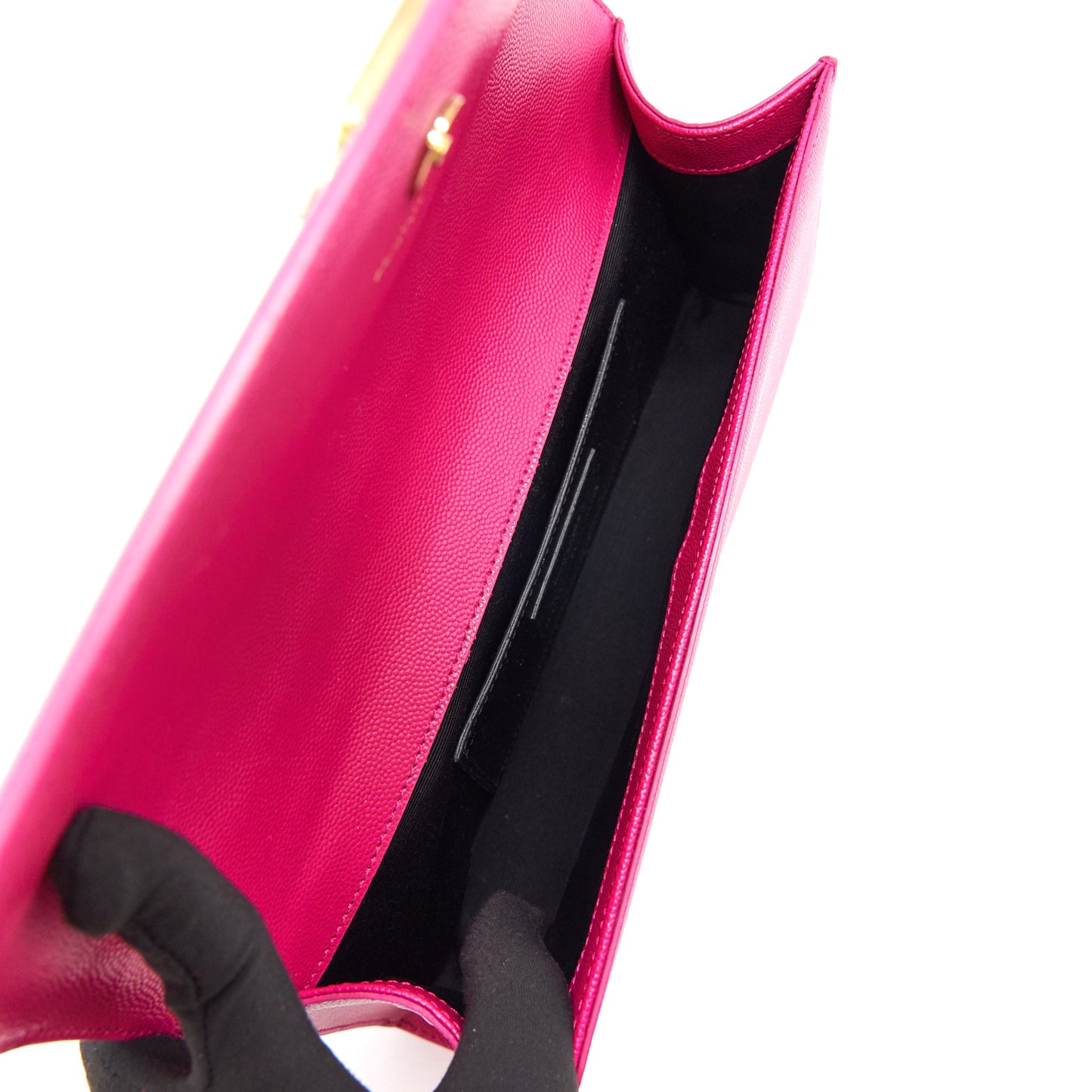 YSL / Saint Laurent Clutch Pink with GHW