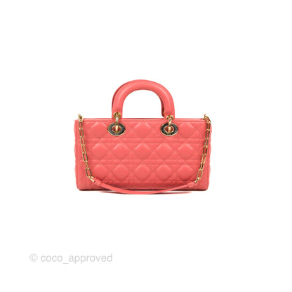 Dior Medium Lady D-Joy Bag Pink Lambskin Cannage