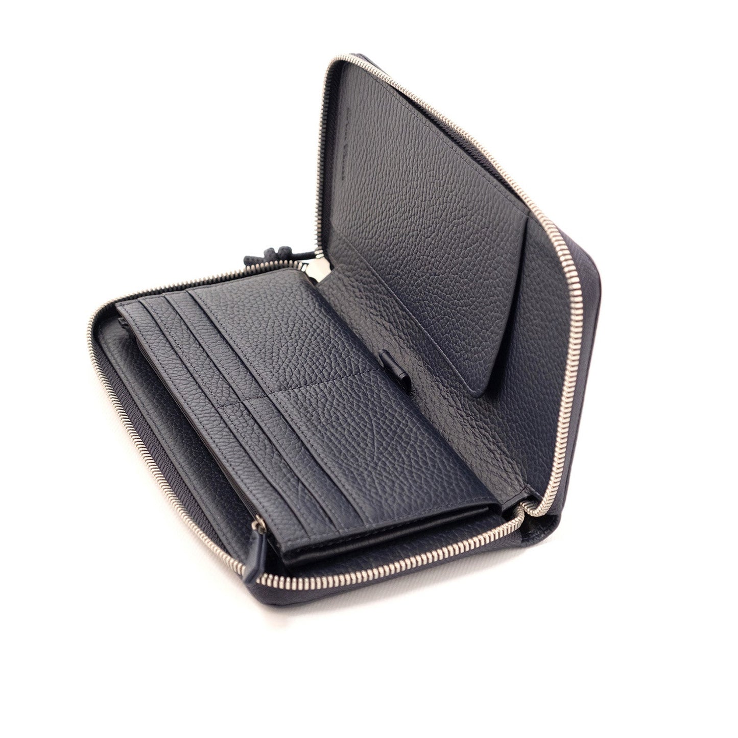 Tumbled Leather Wallet With Wrap-Around Zip