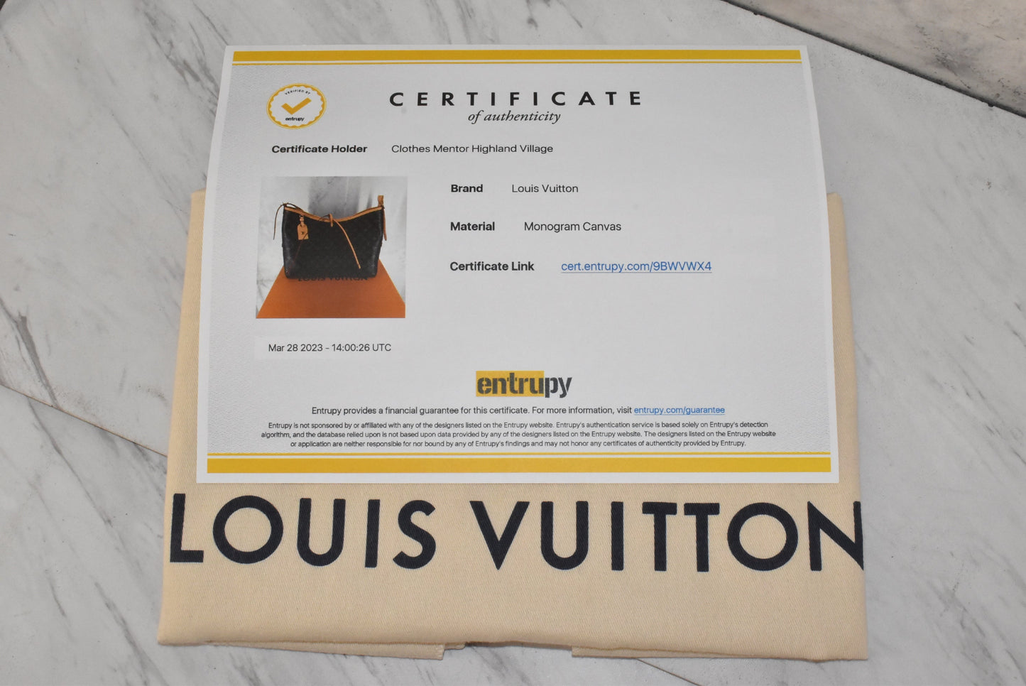 Handbag Luxury Designer By Louis Vuitton  Size: Large