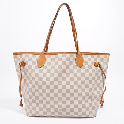 Louis Vuitton Neverfull MM Damier Azur Coated Canvas