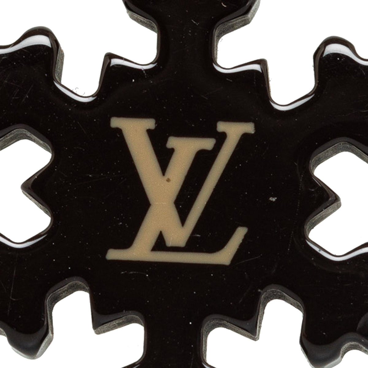 Silver Louis Vuitton Snowflake Brooch