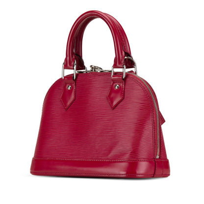 Red Louis Vuitton Epi Alma BB Satchel