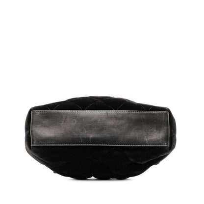 CHANEL Velvet Ring Handle Bag