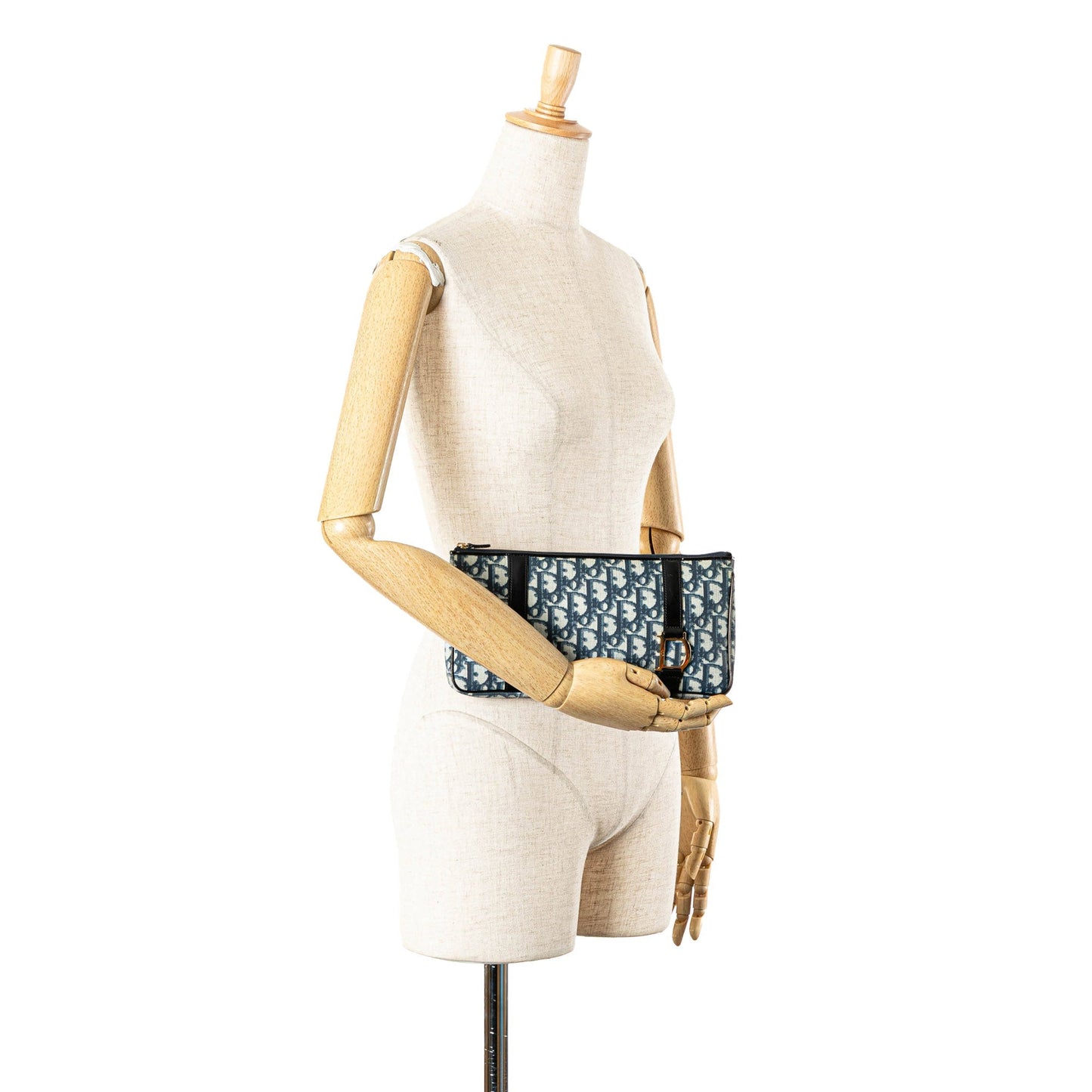Oblique Canvas Clutch